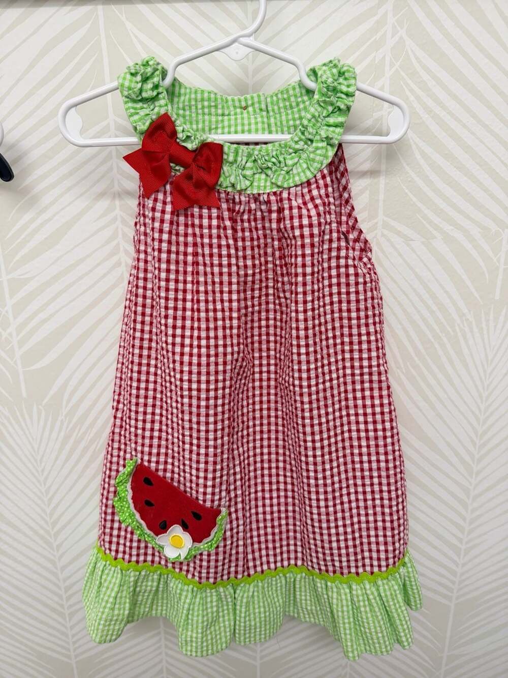 Emily Rose 4t watermelon dress red gingham summer